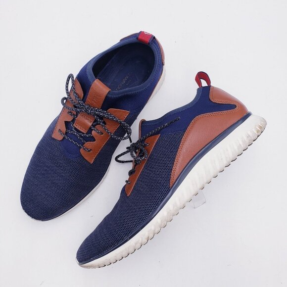 Cole Haan Grand Motion Knit Sneaker Comfort Lace Up Blue Men's Size 11.5 - Picture 1 of 10